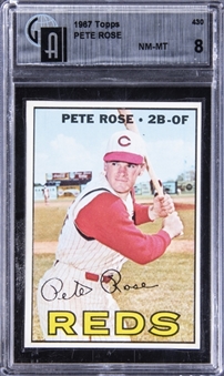 1967 Topps #430 Pete Rose - GAI NM-MT 8